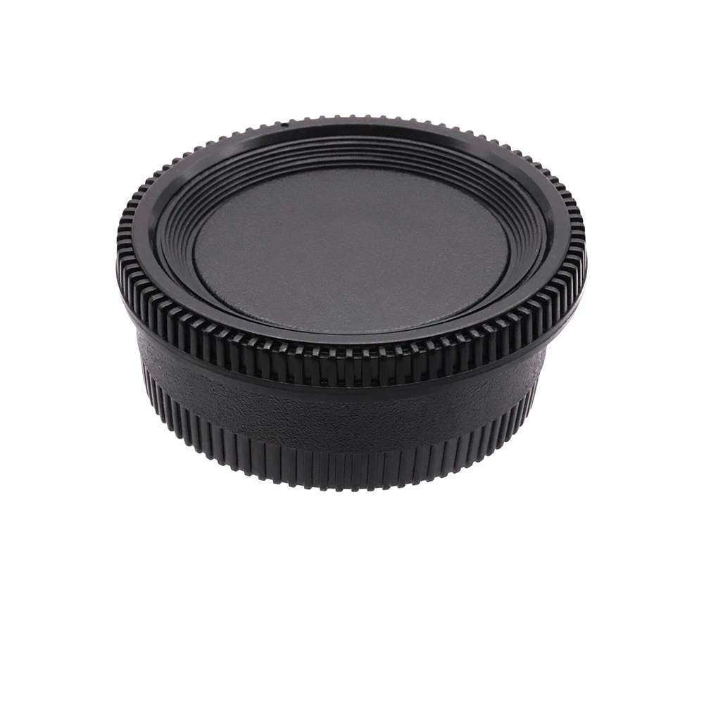 Plástico preto Lens Cap Cover Set, se ajusta Nikon F Mount, AI AIS Lens, corpo da câmera traseira, sem logotipo