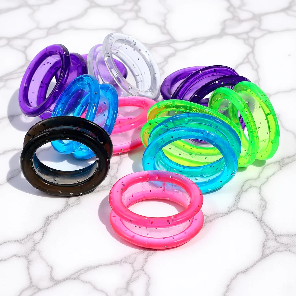 Tesoura anéis de dedo 12 pçs anel protetor de silicone para desbaste tesouras ferramentas de aliciamento colorido handheld acessório de cuidados com animais de estimação