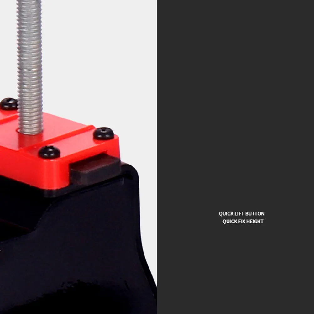 Black Tile Height Adjuster Metal 0.3-6.5cm Thick Shell Load Bearing 500Kg Button Manual Positioner Leveler Regulator