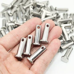 304 Stainless Steel with Hole Pin Shaft Cotter Pin M3 M4 M5 M6 M8 M10 Flat Head Cylindrical Pin Plug Pin GB882 Positioning Pins