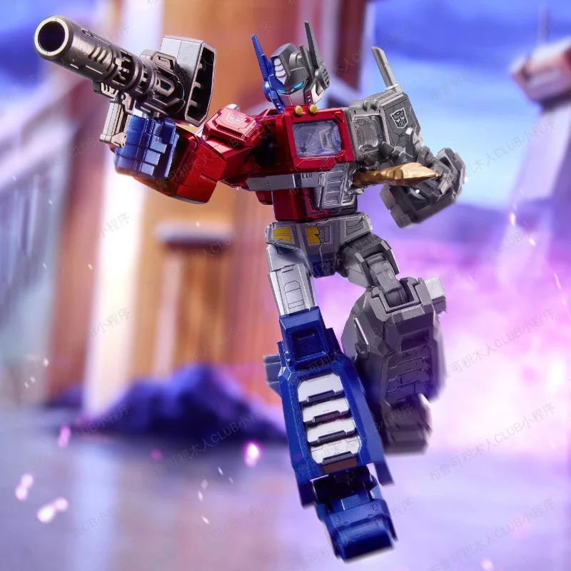 Blokees حقيقية المحولات Blockman ستار الطبعة V8 أوبتيموس برايم الجمعية صندوق أعمى الشكل حلية لعبة مجسمة هدية عيد ميلاد