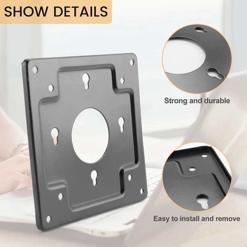 Mini-Host Display Back VESA Mounting Mount Bracket Replacement Part For HTPC Mini-Host Computer Accessories