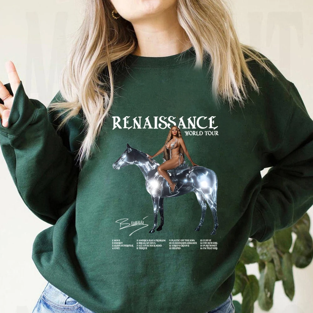 Beyoncé Renaissance World Tour Crewneck Sweatshirt Vintage Beyonce 2023 Tshirts Renaissance New Album Shirt Unisex Sweatshirt