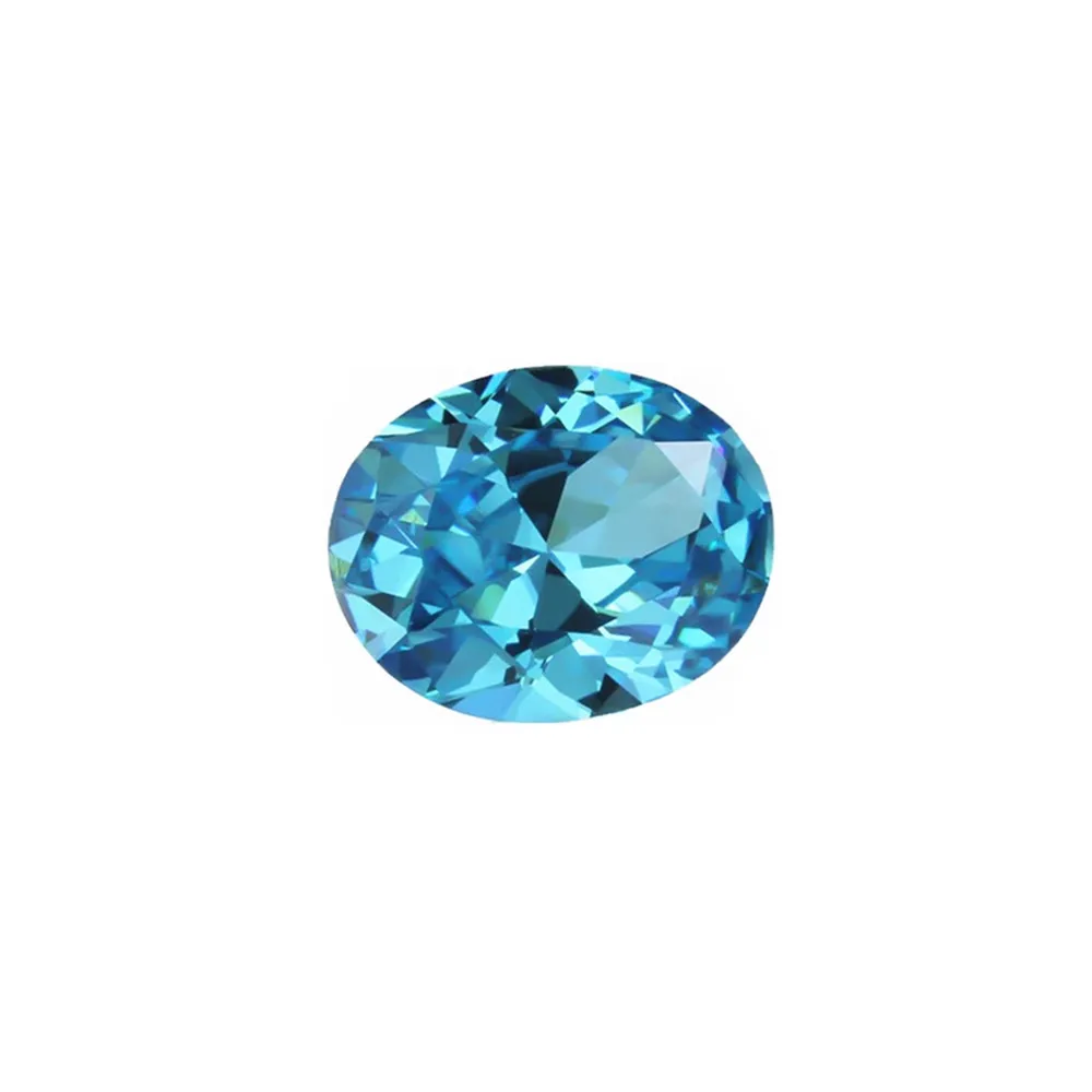 

Aquamarine Oval Cut Gemstone Egg Shape Faceted Aquamarine Gem Multiple Sizes to Choose
