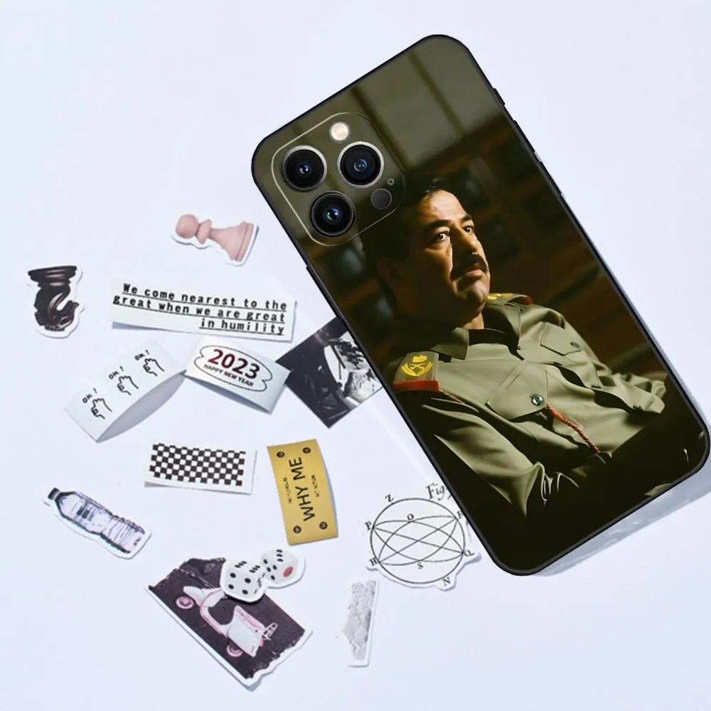 Saddam Hussein Iraq Arabic Phone Case for iphone 15 13 Pro Max 14 Mini 12 11 Xr X Xs 6s 6 8 7 Plus Silicone Back Cover