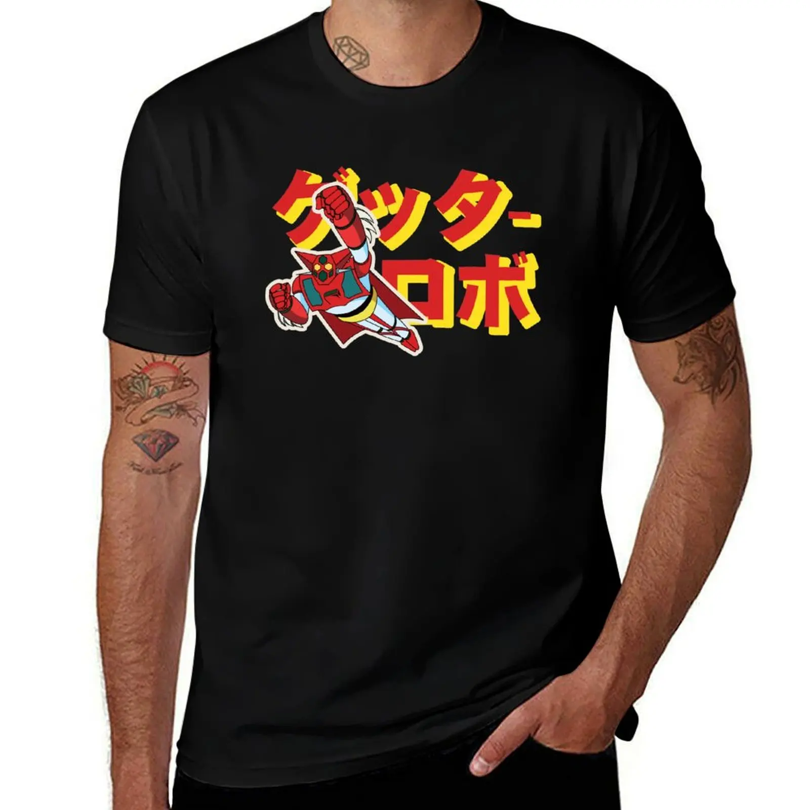 

Getter Robo Retro T-Shirt Worker Basic Short Sleeve Tee