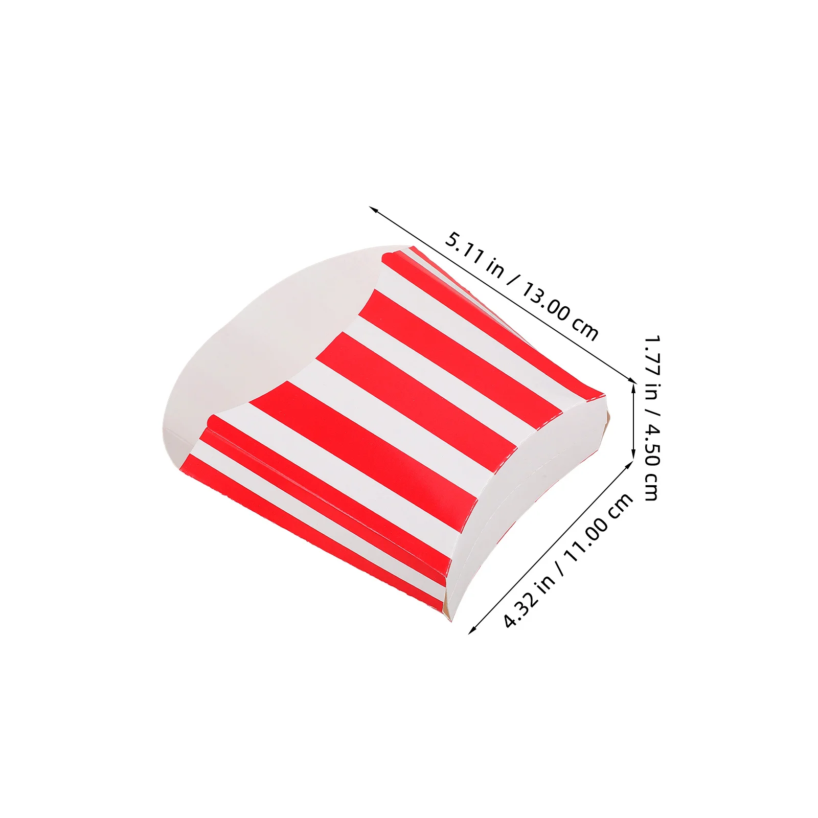 

50Pcs Food Packaging Paper Boxes Tear-Resistant Popcorn Containers Party Snack Holders Movie Night French Fries Box