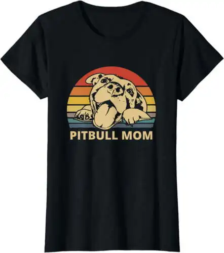 

Pitbull Mom Pittie Dog Lovers Mother's Day Gifts T-Shirt