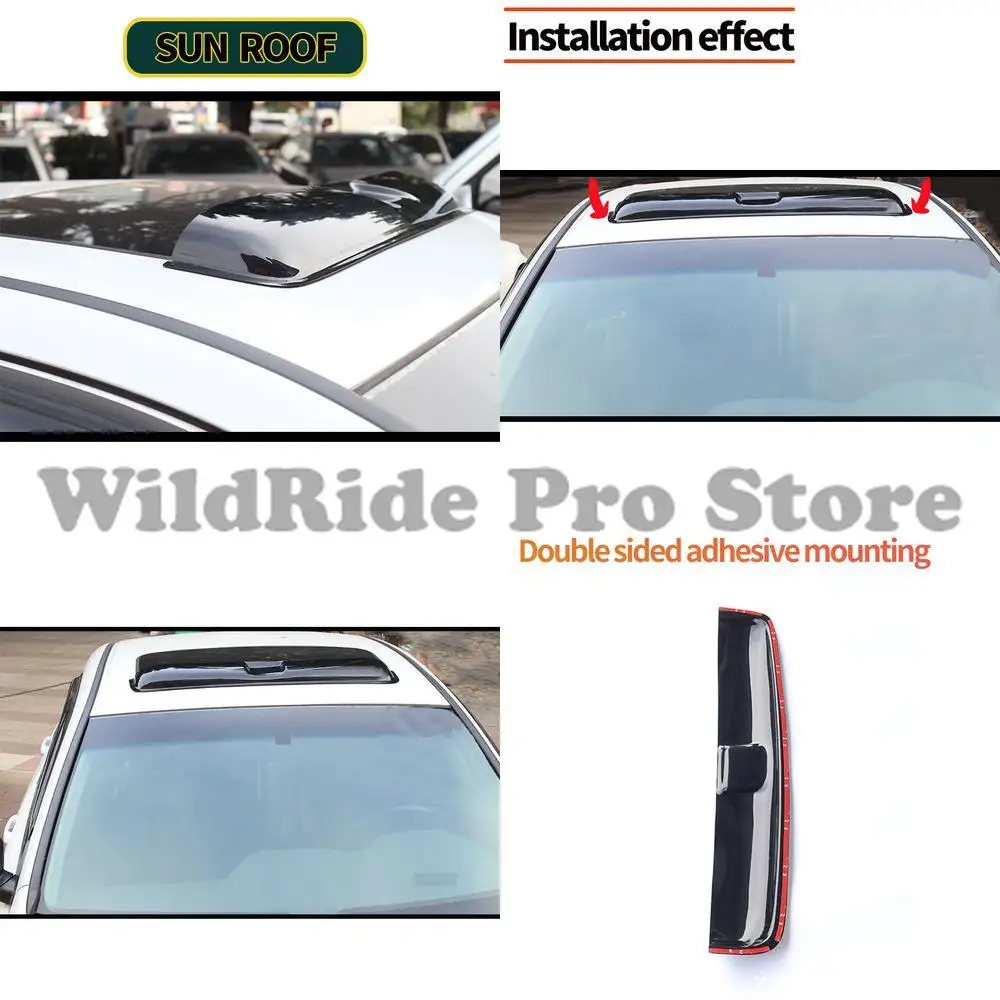 1 set For car sun roof wind deflector suitable for multiple models 88CM wide noise reducing sun and rain shield