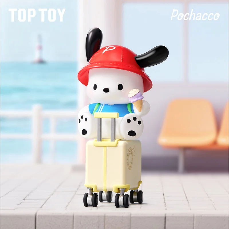 الجديد في المخزون Toptoy Pochacco سلسلة مذكرات السفر مفاجأة صندوق أعمى لطيف سطح المكتب حلية جمع لعبة هدية عيد ميلاد لفتاة