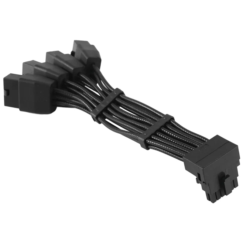 

Durable-GPU RTX4090 RTX4080 Series 16AWG 4X8pin PCI-E To 16Pin (12+4) PCI-E 5.0 12VHPWR Connector Device Equipment 90-Degree Elb