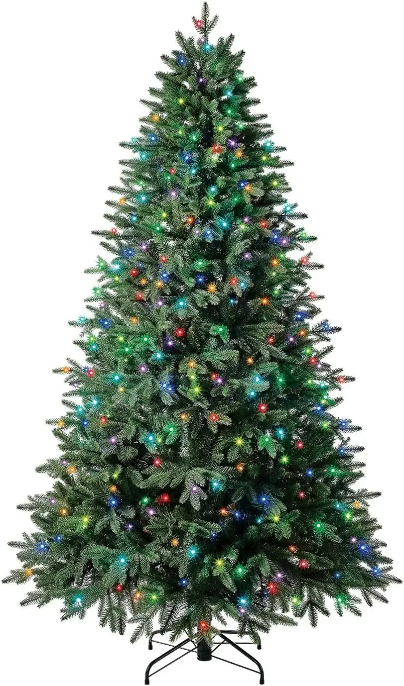 

Pre-Lit Holiday Symphony Spruce Artificial Christmas Tree, Multi-Color RGB Dome LED Lights