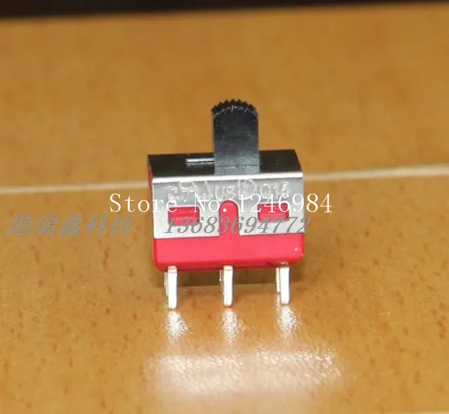 [SA]TS-11 dual six feet two tranches earless small toggle switch slide switch Q15 Taiwan Deli Wei 5MD1--50pcs/lot