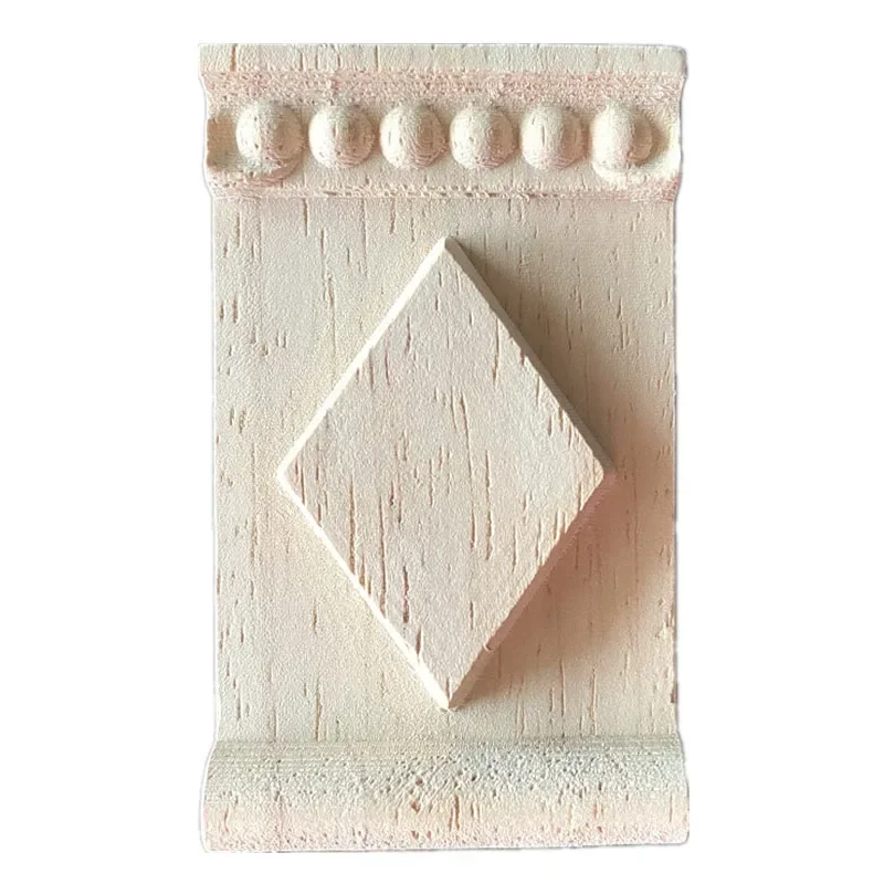 Wood Carved Corner Onlay Applique Decor Furniture Craft Unpainted Home Decoration Accessories Art Figurine Wooden Letters
