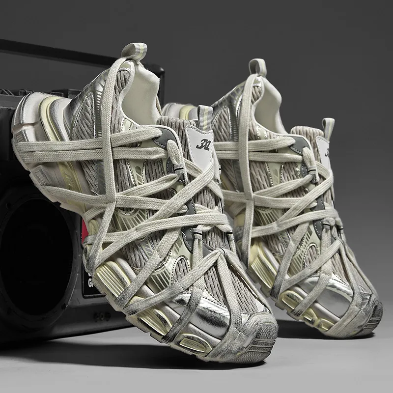 

2025 г., новая мужская и женская обувь высокого качества, летняя дышащая удобная спортивная обувь для бега с сеткой для папы, мужская модная обувь