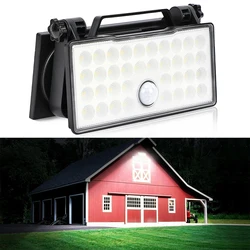 Super Bright Solar Lights Outdoor Solar LED  Solar Security Lights Solar Spotlight Wall Lamp For Garden Or Camping Hiking 3in1