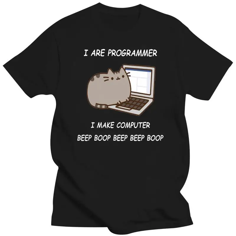 Mens Clothing I Are Programmer I Make Computer Beep Boop Men'S Black T-Shirt Fashion Classic Tee Shirt