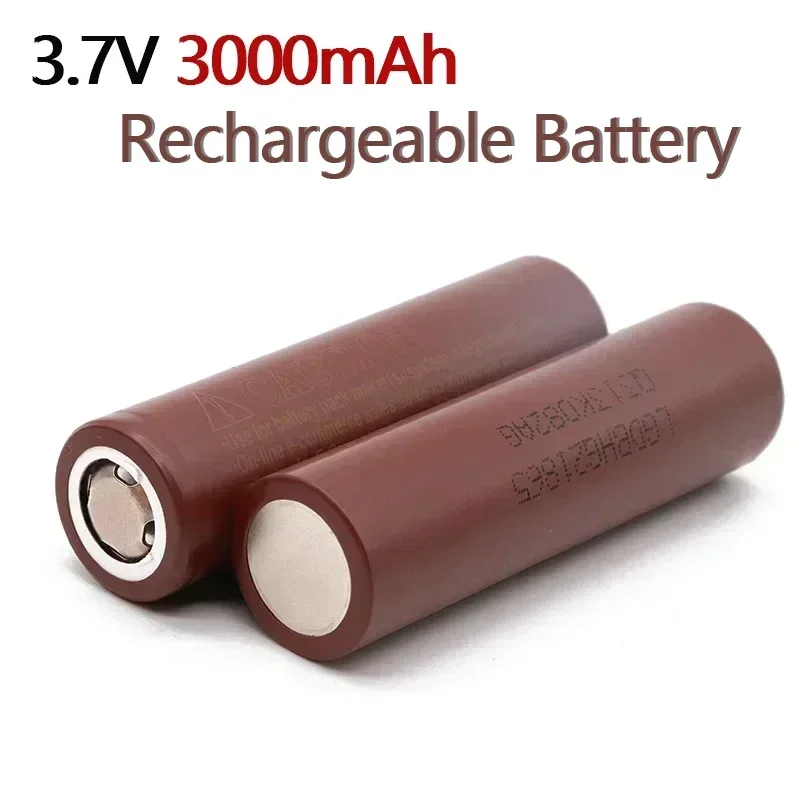 100% Original 18650 3000mAh Battery 3.6V Discharge 20A 18650 Battery For LG HG2 3000MAH 3.7V 18650 Power Battery