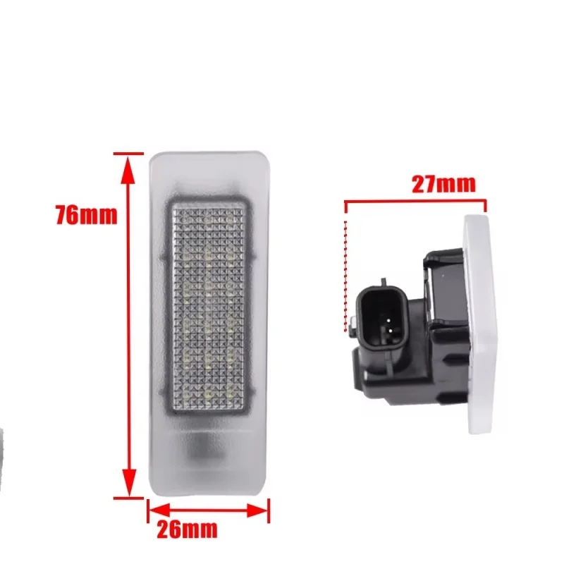 2Pcs 6000K White CANBUS LED License Plate Light Tag Lamp Number Plate For Infiniti Q50 Q60 QX30 QX40 Nissan GTR Rogue