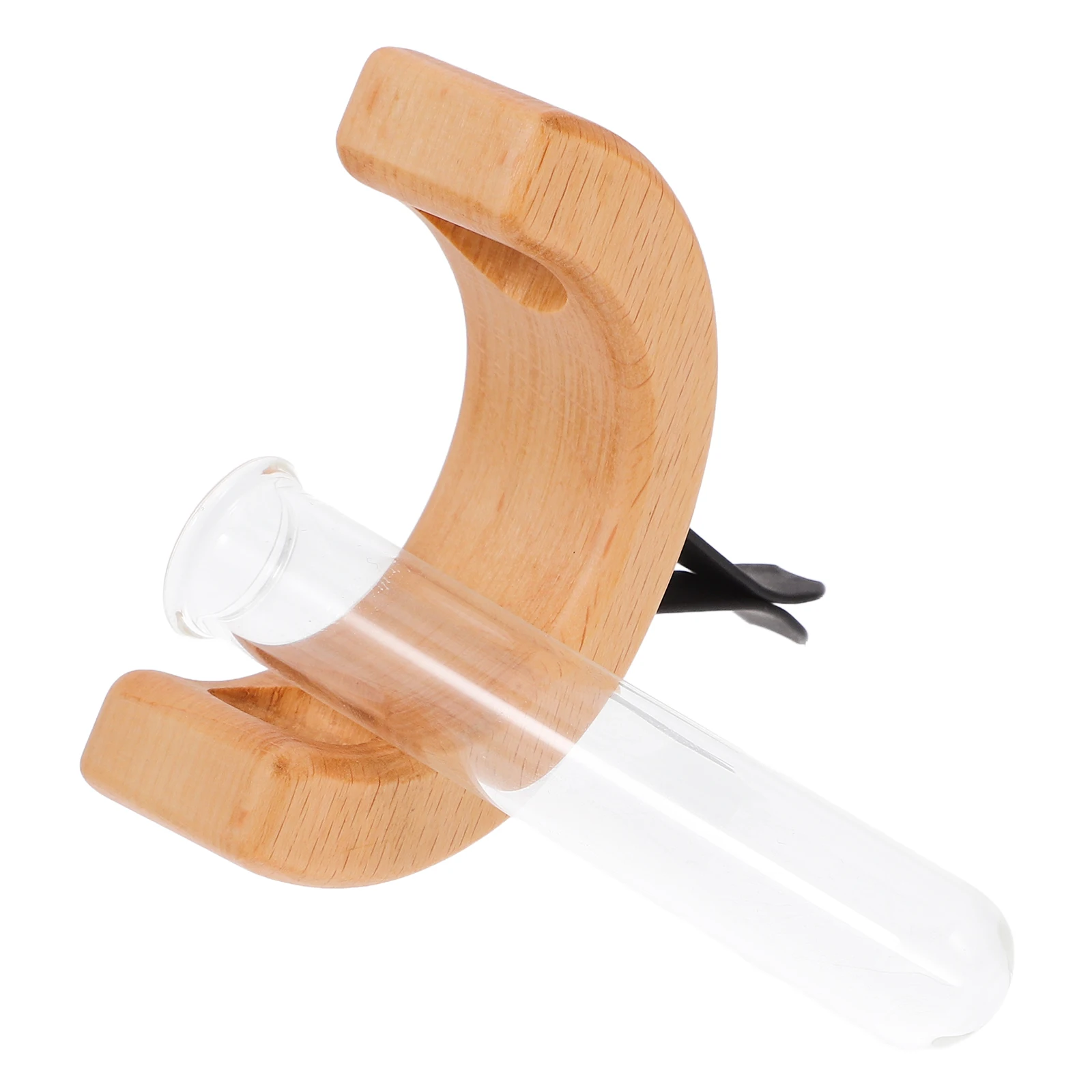 

Car Vase Vent Clip Wood Glass Perfume Bottle Long Lasting Car Air Vent Diffuser Auto Vase Glass Vial Perfume Bottles Empty