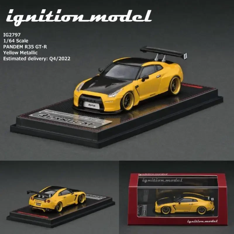 IG Ignition 1:64 Nissan R35 GT-R PANDEM Collection of die-cast alloy car decoration model toys