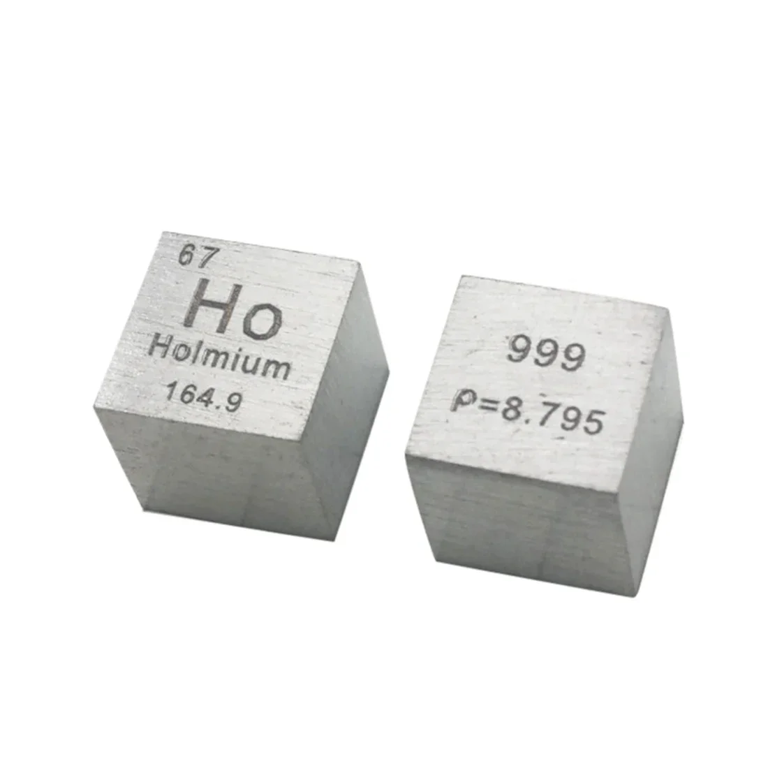 

Holmium Metal Cube Rare Earth Pieces 99.9% Pure Element Ho in Periodic Element Tile