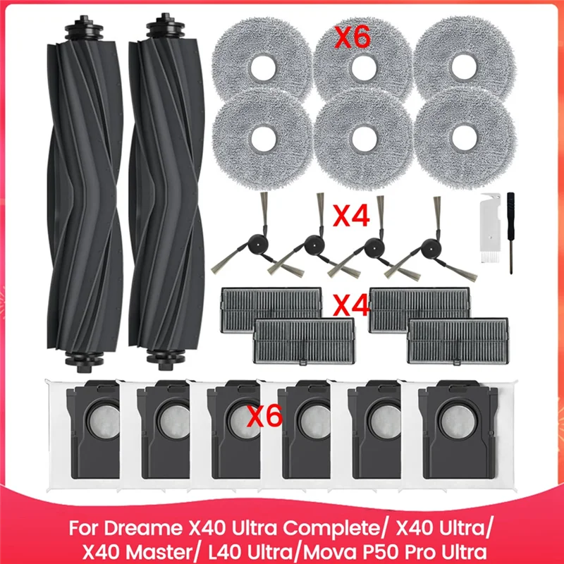 ملحقات KEOL قطع غيار Fordreame X40 Ultra Complete/X40 Ultra/X40 Master/ L40 Ultra/Mova P50 Pro Ultra