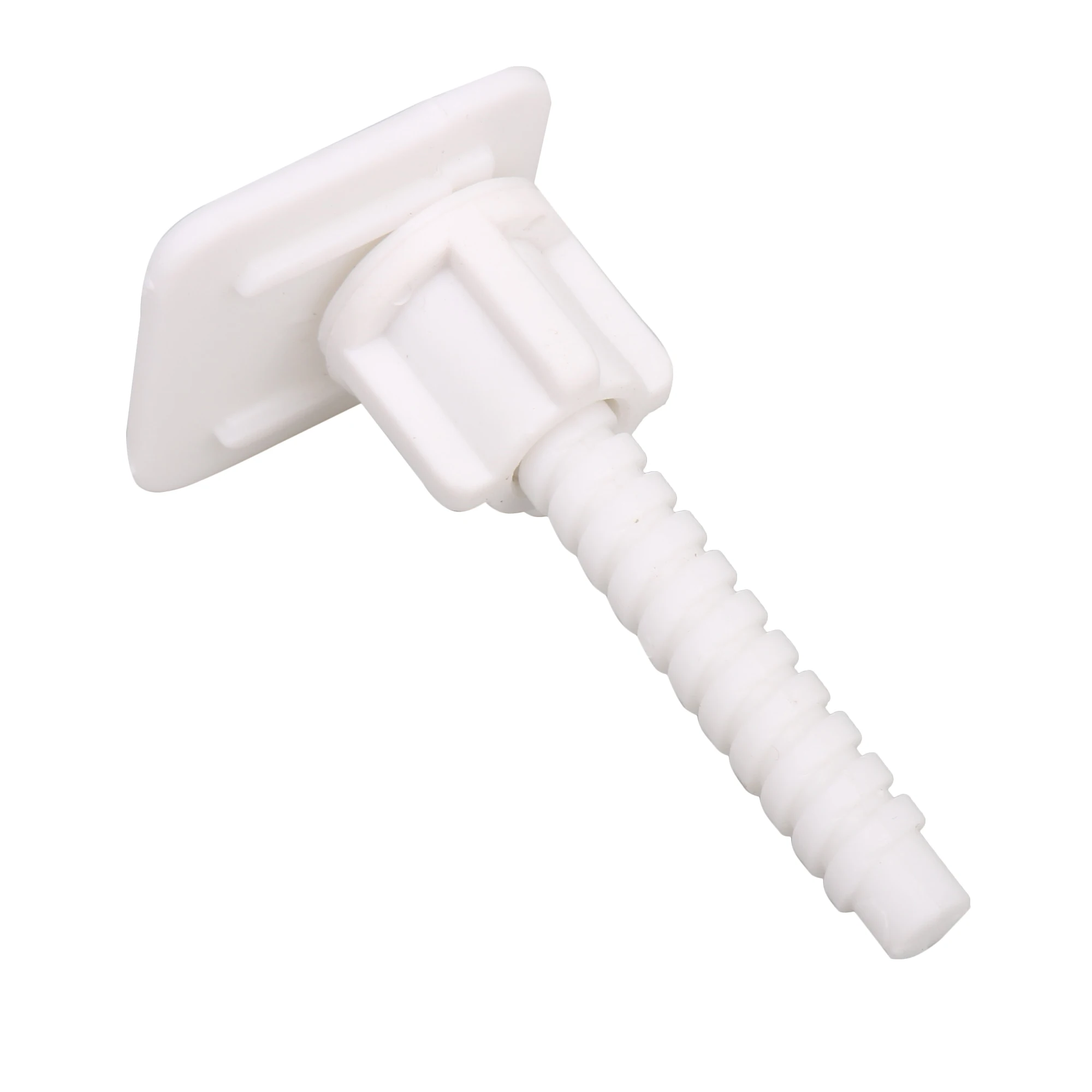 4Pieces Hinge Replacement Square Plastic Toilet Seat Bottom Screw 3.8cm