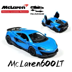 1:36 Pullback Car Model Replica Mclaren 600LT 650S Scale Metal Diecast Miniature Art Collection Hobby Xmas Gift Boy Friend Toy