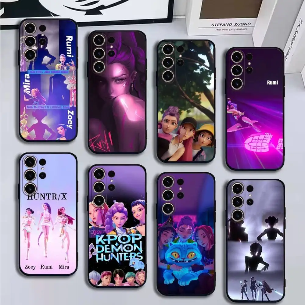 

Demon Hunters-l Phone Case For SamsungS25,24,21,22,23,30,Ultra,20,Plus,Fe,Lite,Note,10,9,Soft Black Cover