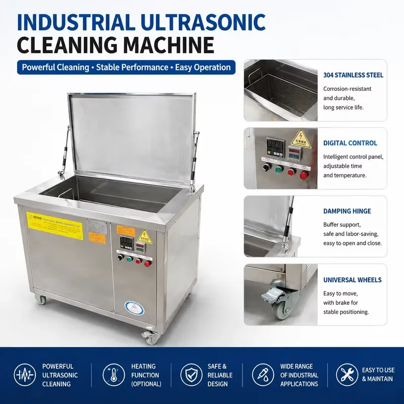 High Power Ultrasonic Cleaner Effectively Removes Stains and Deposits Suitable for Cleaning Car Parts