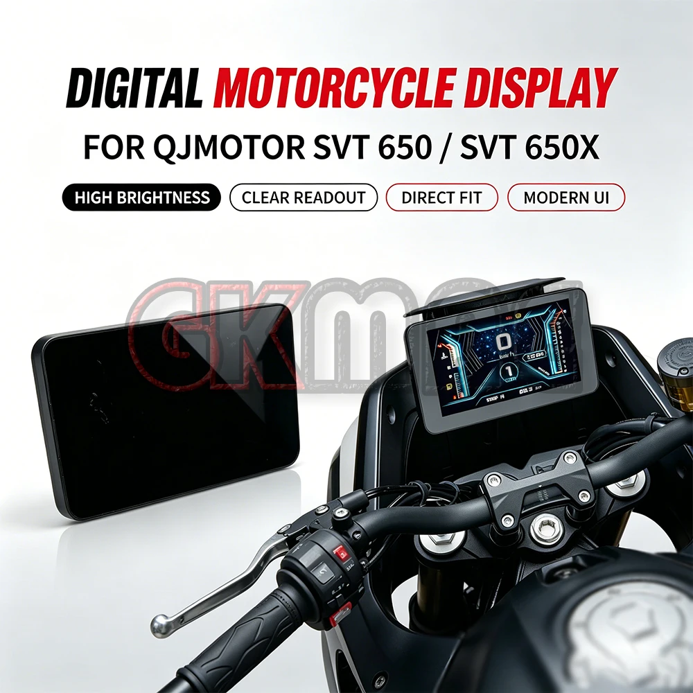 Fit For QJMOTOR SVT 650 SVT 650X Motorcycle Dashboard Display Screen Speedometer Odometer Instrument Cluster Meter Accessories