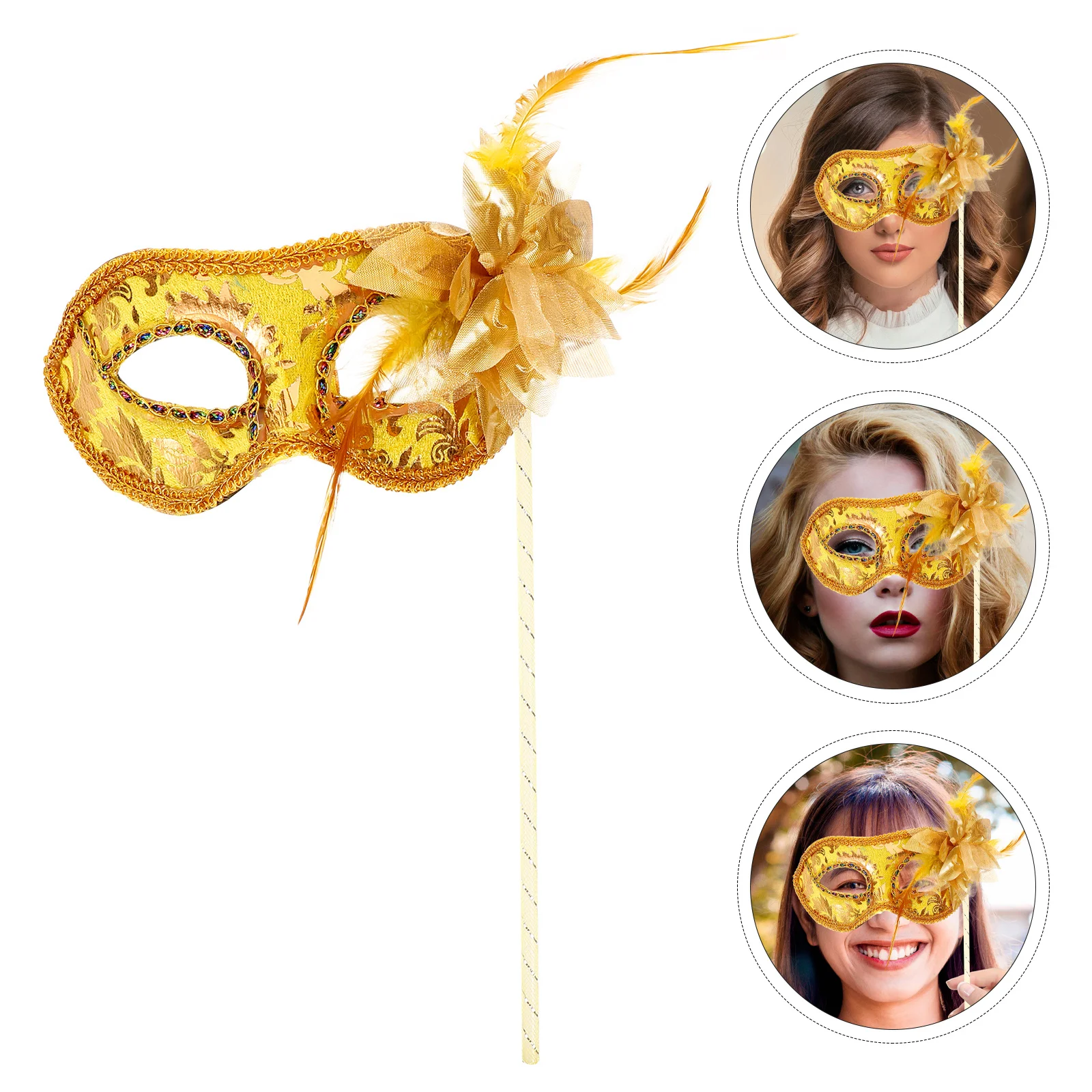 يده قناع بلوم نصف الوجه حفلة تنكرية خفيفة الوزن للحزب كرنفال تأثيري هالوين فستان بتصميم حالم الحدث زي الدعامة #3