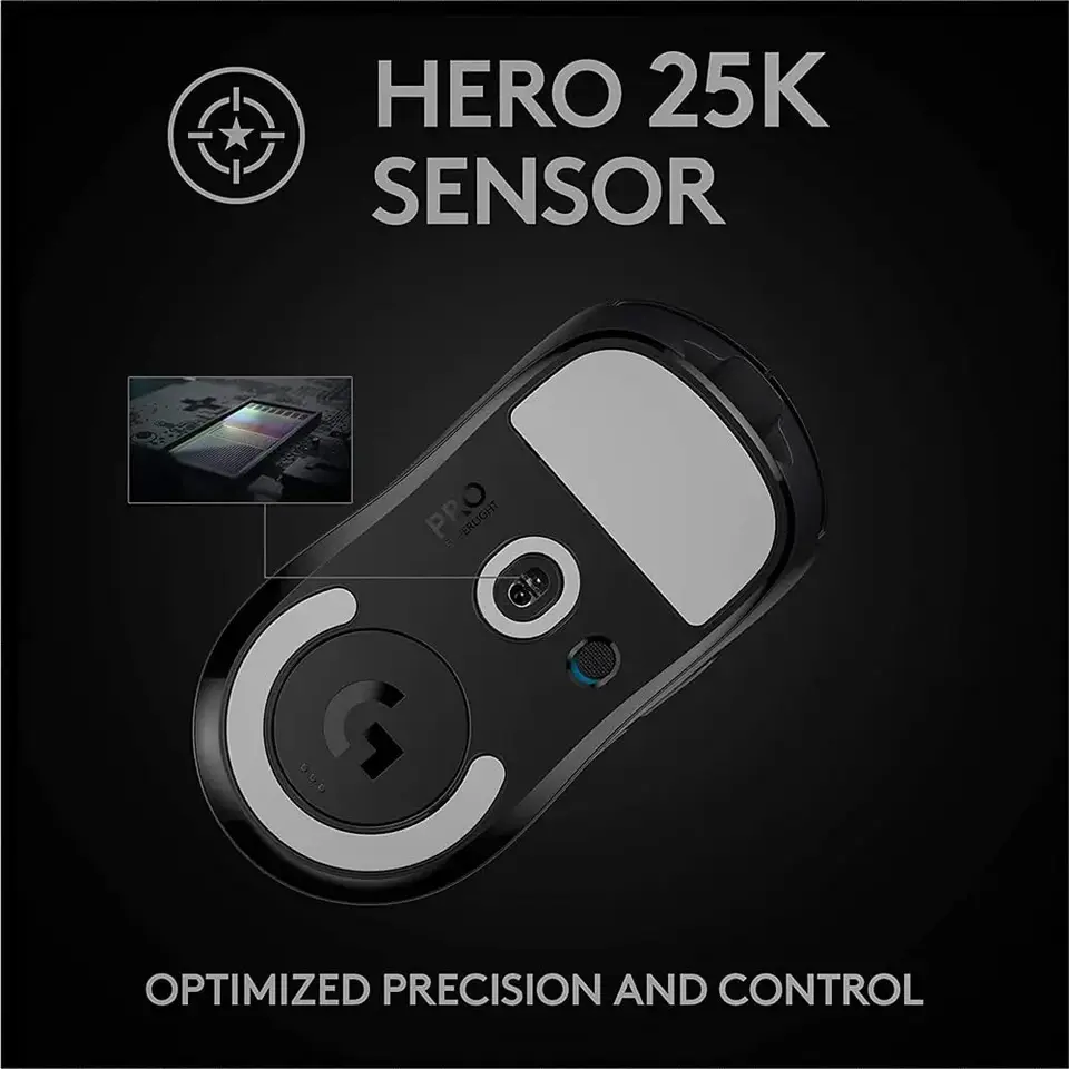 ماوس ألعاب لاسلكي Logitech PRO X SUPERLIGHT، خفيف الوزن 63 جرام، شحن، قابل للبرمجة على نطاق واسع - 5