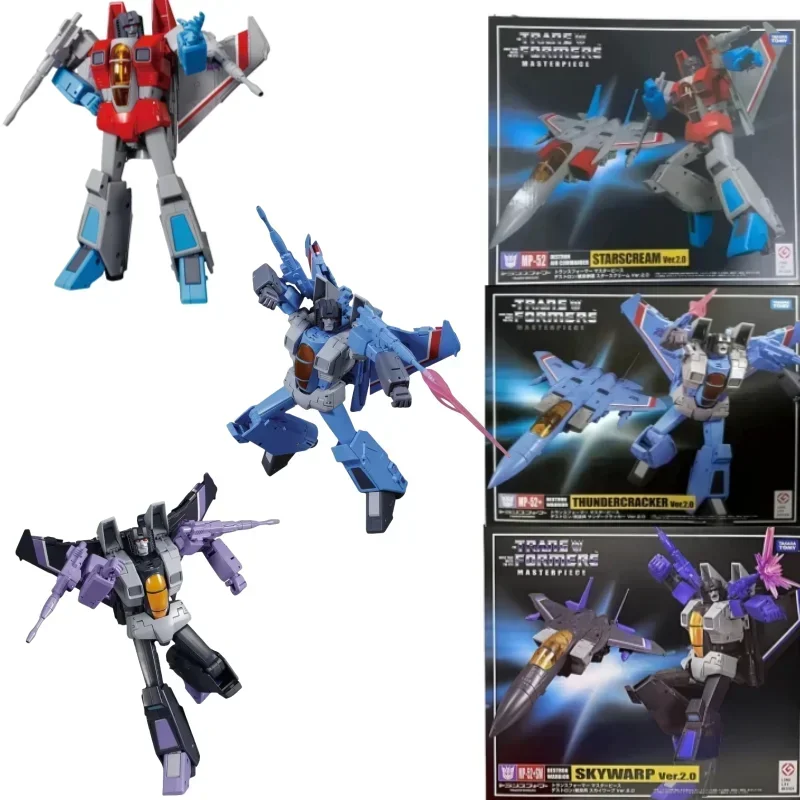 ใหม่ในสต็อก TAKARA TOMY MP-52SW Skywarp MP-52 + Thundercracker MP-52 Starscream Ver.2.0 KO Transformers Action Figure ของขวัญของเล่น