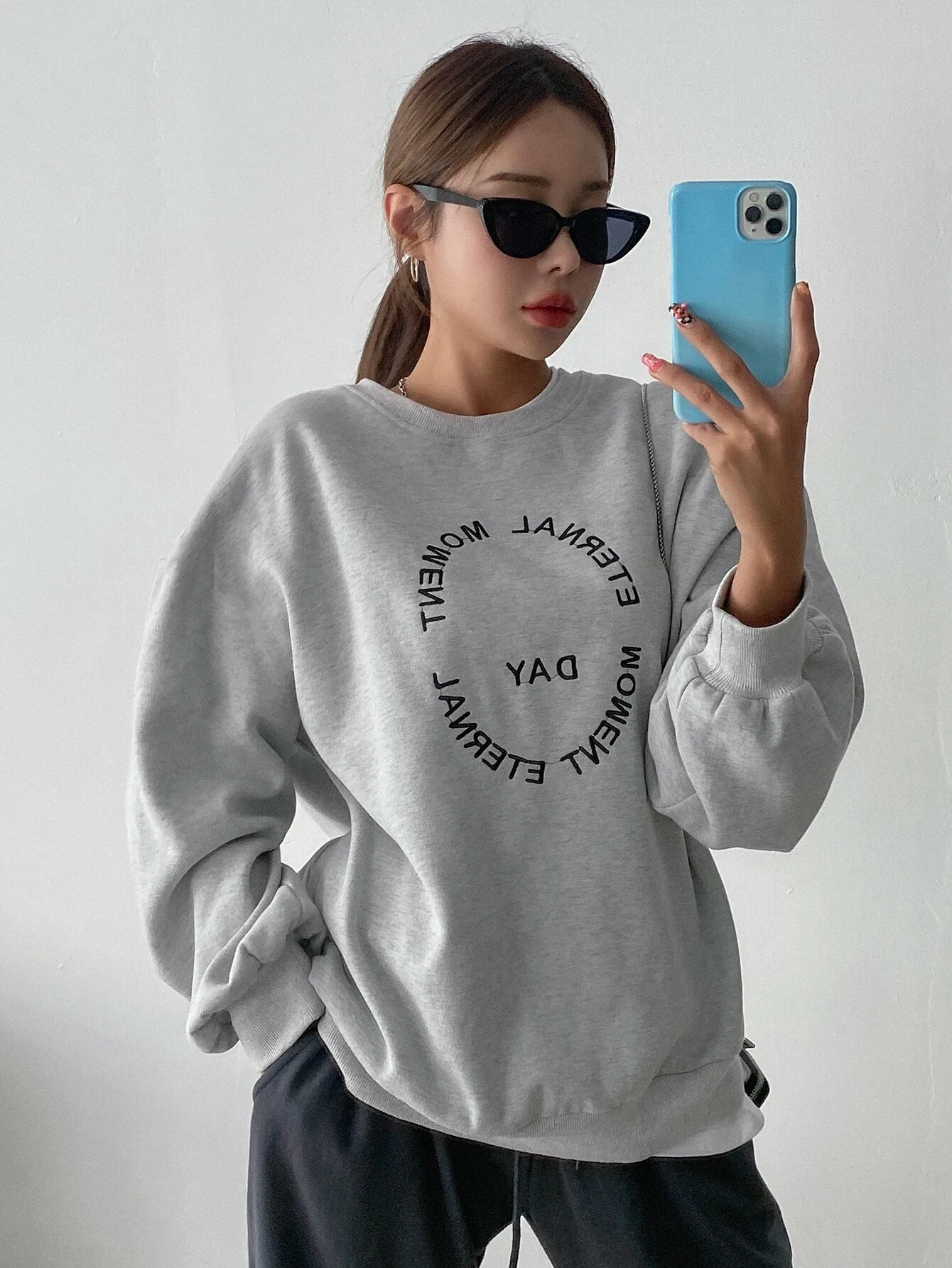 Funny Letter Printing Women Hoodies Harajuku Crewneck Hoodie Fashion Casual Oversize Hoody Autumn Comfortable Tracksuit Female