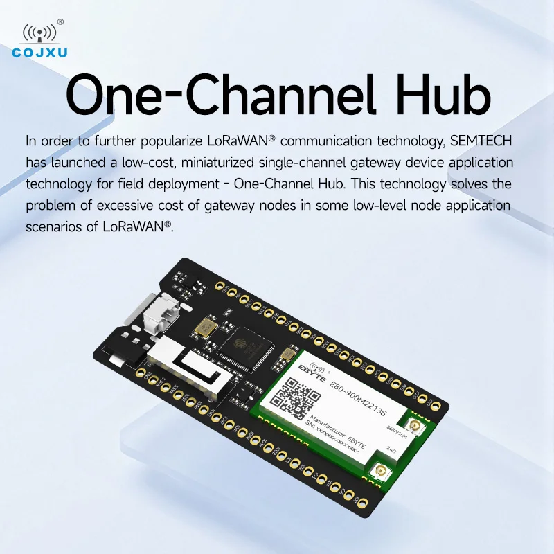 Placa de teste de código aberto banda dupla 2.4g wifi 400m 900m hub de um canal ESP32-S3 lr1121 loRaWAN gateway jacxu EoRa-HUB série oled