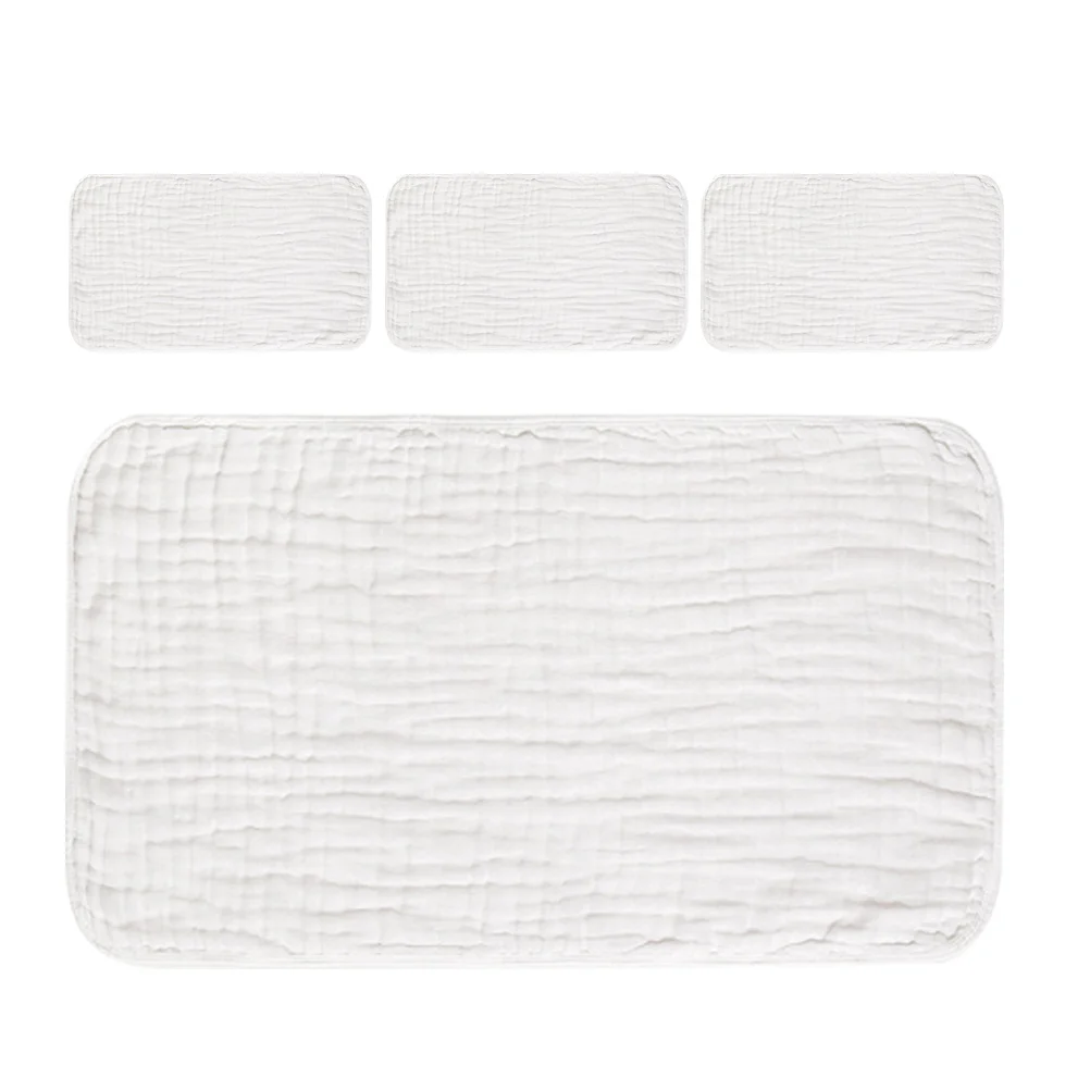 

4Pcs Baby Cotton Washcloths Ultra Soft Breathable Face Towels for Newborn Sensitive Skin Super Absorbent Quick Dry Baby Towels