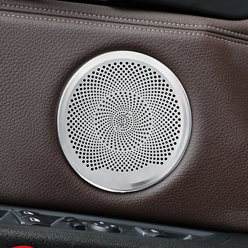 Car Audio Speaker Cover Trim Car Door Horn Protective Sticker Auto Accessories Interior For BMW X5 X6 F15 F16 Car Styling
