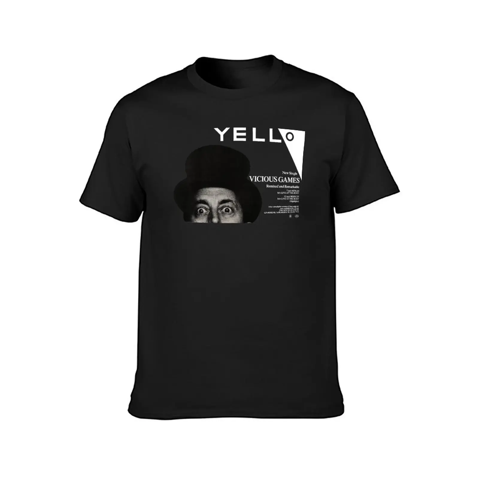 YELLO - VICIOUS GAMES T-Shirt vintage clothes summer top animal prinfor boys oversized t shirts for men