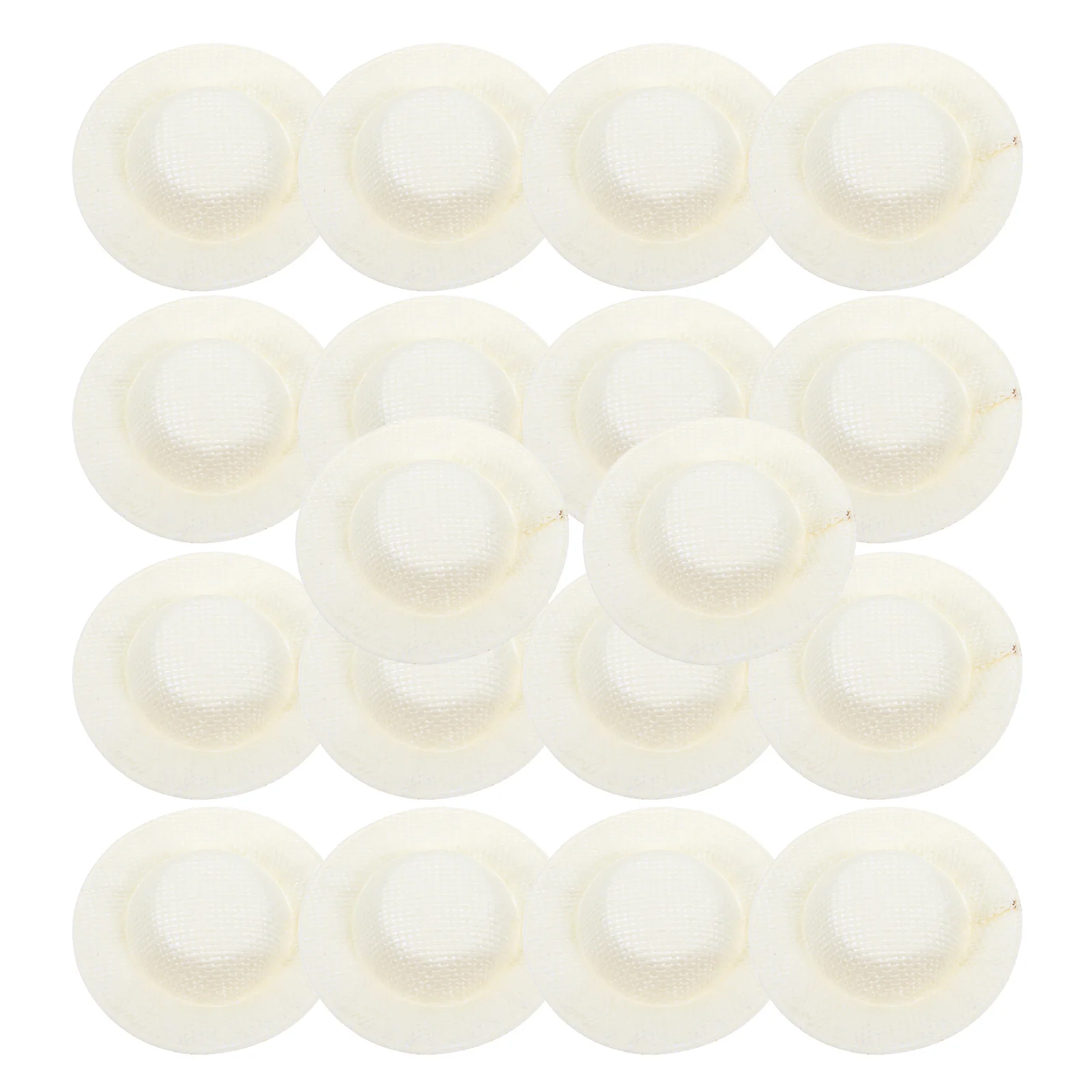 Mini chapeaux tissés pour l'artisanat, 15 pièces, petites décorations de paille mignonnes, accessoires faits à la main pour bricolage, Mini chapeaux de paille d'imitation