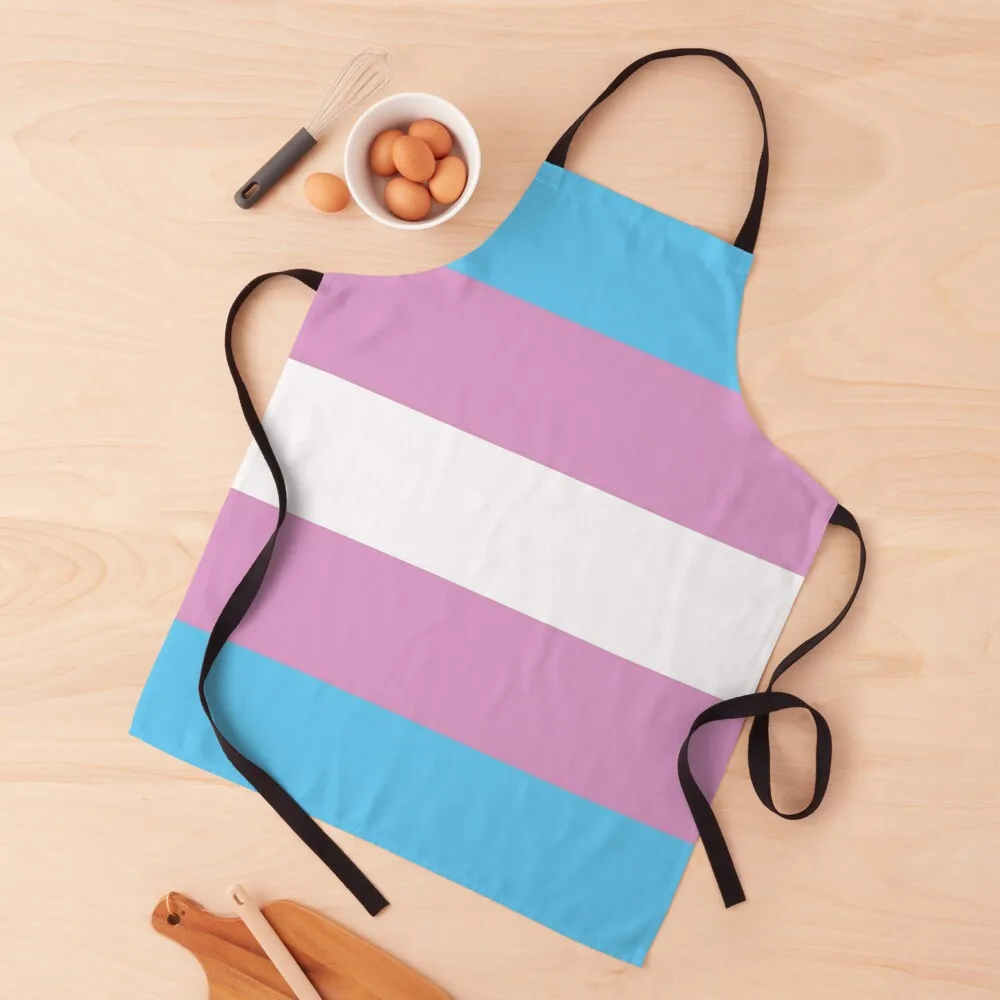 Trans Pride Flag Apron custom women's kitchen Kitchen Things For Home Apron