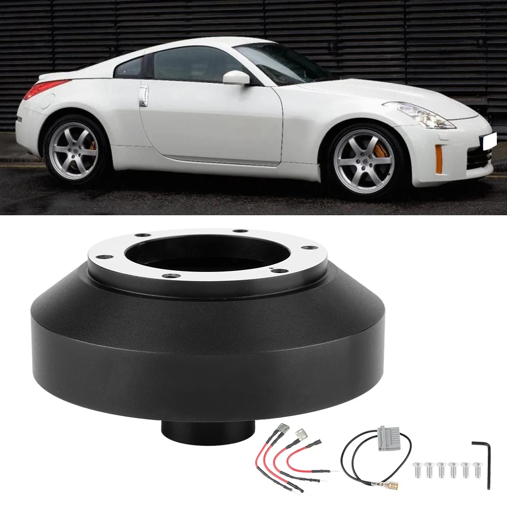 

Steering Wheel 6-Hole Quick Release Hub Adapter Kit For 350Z 370Z Amada Versa Steering Wheel Quick Release Adapter