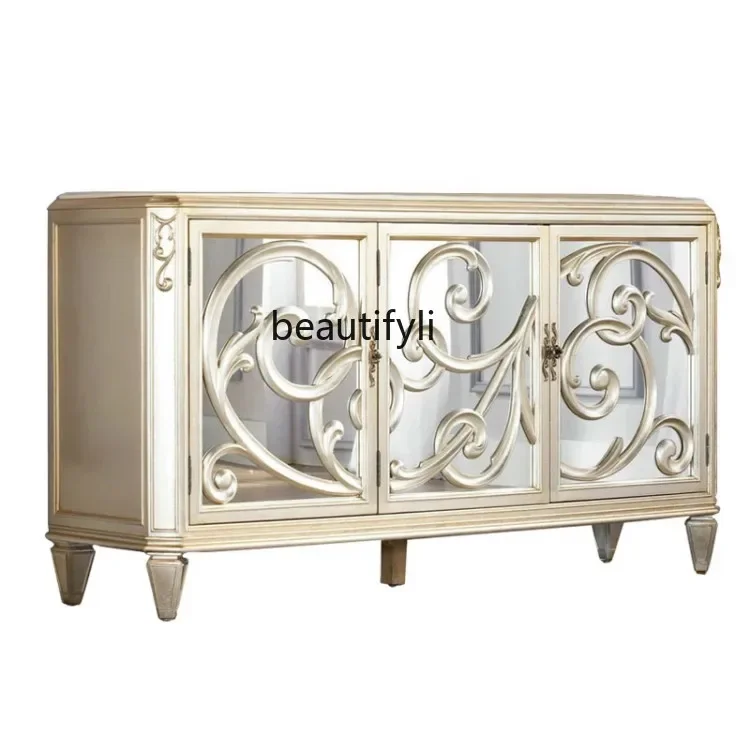 

ss 26 European and American Style Boutique Dining Side Tea Cabinet Hallway Partition Floor Cabinet New Classical