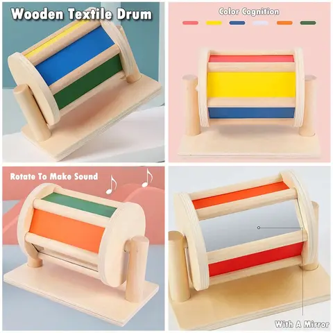 1-3 år trä Montessori babyleksaker objektpermanens myntbössa bolldroppe sensorisk finmotorik tränande tidig utbildningsleksak 8 best sales Montessorileksaker Dropship - №1