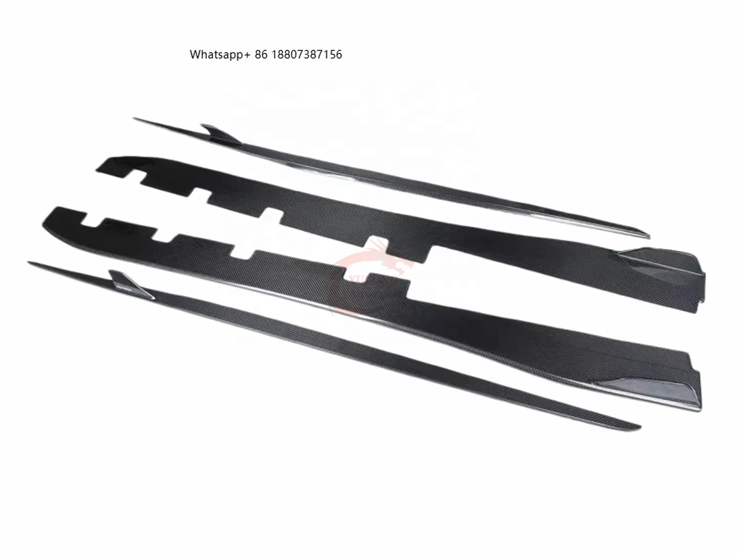 Upgrade High-quality PK Style Dry Carbon Fiber Side Skirts Side Spoilers Body Kit forFerrari F8 Spider Tributo Body Kit