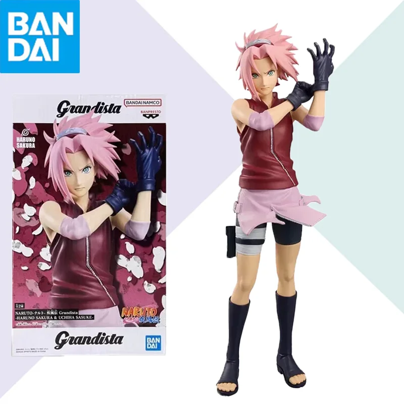 

Оригинальная коллекционная фигурка BANDAI Banpresto Naruto Shippuden Grandista Харуно Сакура, модель аниме-персонажа, игрушка, украшение, подарок
