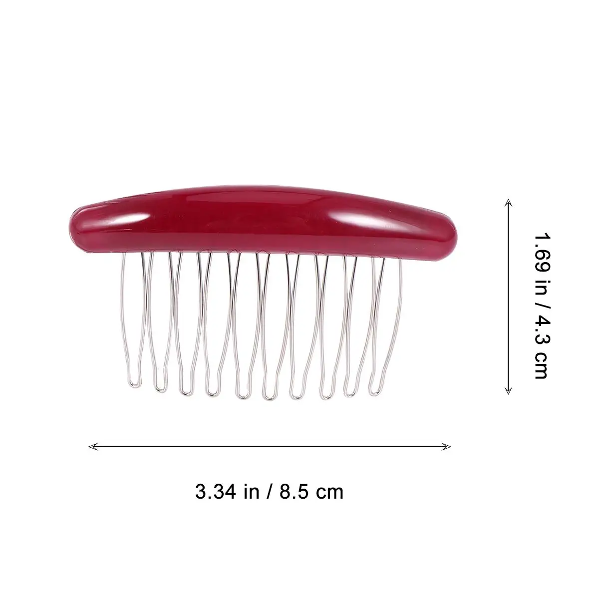 

3 шт. противоскользящие гребни для волос изящные боковые акриловые зажимы для зубов аксессуары для головных уборов женские прически вечерние повседневное использование уход за волосами