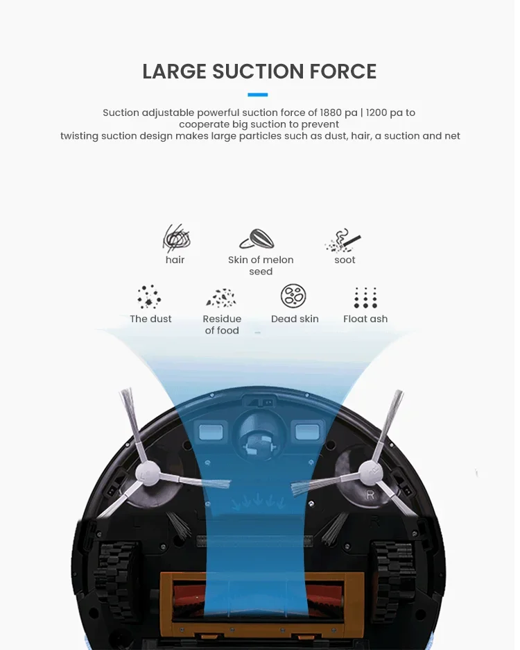 Creative Design Floor Robot Sweep Dry Vacuum Cleaner Machine Smart Robot Vacuum Cleaner