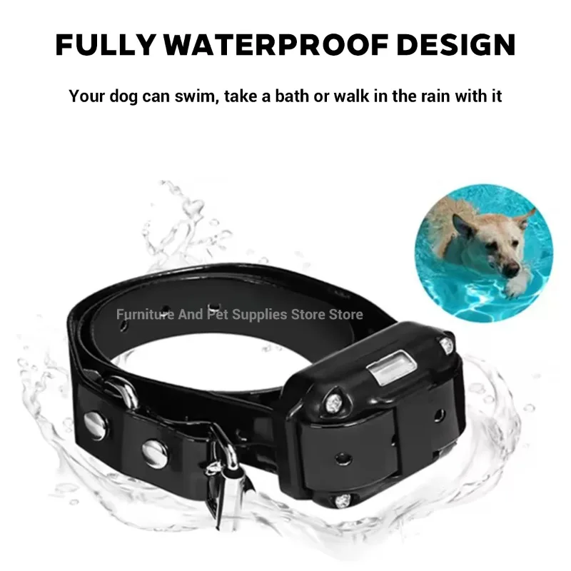 Electric Dog Training Collar Waterproof Dog Bark Collar Pet With Remote Control Rechargeable Anti Barking Device All Size Dogs
